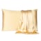 Homeroots 20 x 30 in. Pale Yellow Dreamy Silky Satin Queen Size Pillowcases 387889 - alternate 1